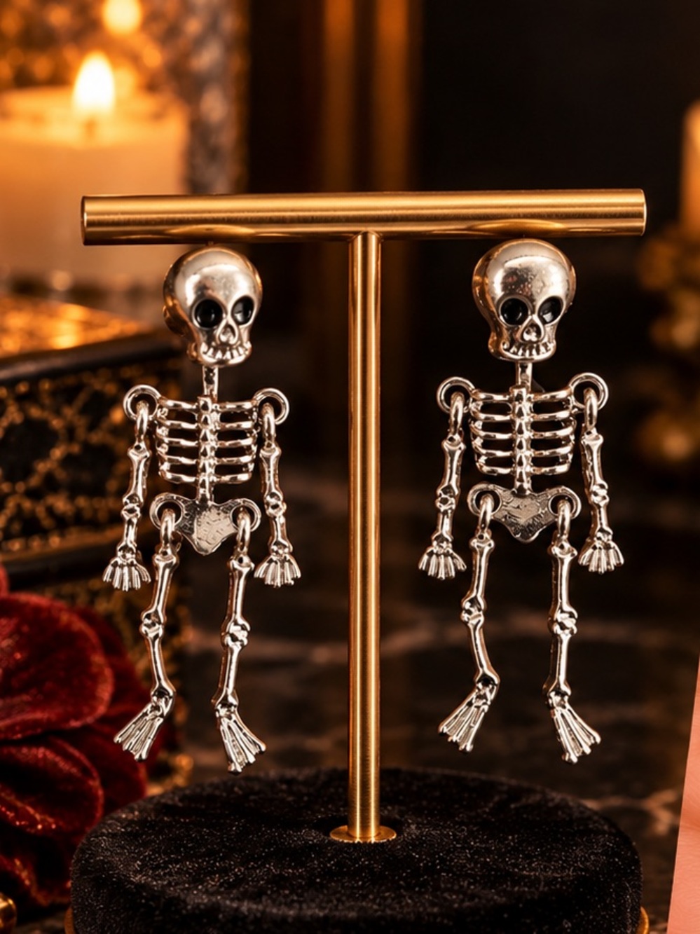Halloween Skeleton Drop Earrings